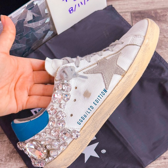 ❌ SOLD ❌ Golden Goose Size 38 Swarovski Superstars - Picture 9 of 10